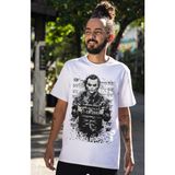 Fuddy Moda Joker Tasarım Baskılı Tişört, Erkek-Kadın Joker Film Temalı T-Shirt - Beyaz