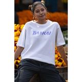 Fuddy Moda Oversize Bleach Rukia Kuchiki Bankai Sırt Baskılı T-Shirt, Unisex Anime Baskılı Tişört - XL - Beyaz