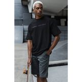 Fuddy Moda Oversize Need Money For Porsche Sırt Baskılı T-Shirt, Unisex Porsche Baskılı Tişört - 2XL - Siyah