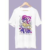 Fuddy Moda Oversize Re:zero Baskılı T-Shirt, Unisex Anime Baskılı Tişört - Beyaz - 3XL
