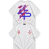 Fuddy Moda Unisex Bon Iver A Million Sırt Baskılı Tişört, Oversize Indie Folk Band Temalı T-Shirt - Beyaz - 3XL