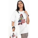 Fuddy Moda Unisex Do You Know How To Bend Yazılı Tişört, Oversize Billie Eilish Şarkı Baskılı T-Shirt - Beyaz - 3XL