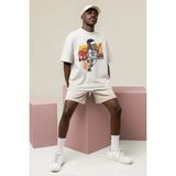 Fuddy Moda Unisex Jordan Clarkson Baskılı T-Shirt Erkek-Kadın Basketbol Temalı T-Shirt - Beyaz - 4XL