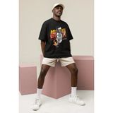 Fuddy Moda Unisex Jordan Clarkson Baskılı T-Shirt Erkek-Kadın Basketbol Temalı T-Shirt - Siyah - 2XL