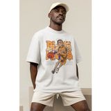 Fuddy Moda Unisex Kobe Bryant Melek Kanatlı Baskılı T-Shirt Erkek-Kadın Basketbol Temalı T-Shirt - Beyaz - XS