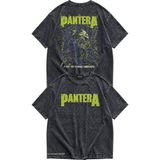 Fuddy Moda Unisex Oversize Pantera Far Beyond Driven Sırt ve Detay Baskılı Yıkamalı Rock Band Tişört - Siyah - XS