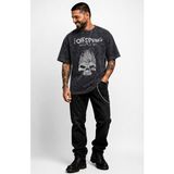 Fuddy Moda Unisex The Offspring Days Go By Baskılı Yıkamalı Tişört, Oversize Rock Band Temalı Retro Tshirt - Siyah - XS
