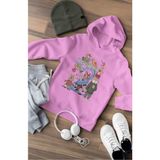 Fuddy Moda Zootopia Karakterler Baskılı Kapüşonlu Çocuk Sweatshirt, Unisex Çizgi Film Temalı Hoodie - Lila - 7 - 8 Yaş