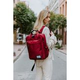 Fudela Lima Bordo Unisex 15.6 İnç Laptop Bölmeli Su Geçirmez Okul ve Günlük Sırt Çantası