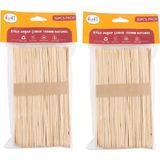 Fufi Ahşap Dil Çubuğu Naturel ( 2 Pakette 100 Adet )