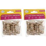 Fufi Ahşap Mandal (25 Mm) Naturel ( Iki Adet )