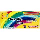 Fufi Akrilik Boya 12X25ML - Çok Renkli
