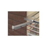 Fuga Metal 60X25 Alüminyum Kare Balkon Çamaşırlık Çamaşır Kurutmalık Parlak