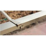 FUGA METAL ASVERA 60x25 Alüminyum Kare Balkon Çamaşırlık Çamaşır Kurutmalık Bronz