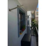 FUGA METAL Duvar Bağlantılı Metalik Gri Renk Alüminyum Balkon Çamaşırlık Kurutma Askısı