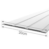 Fugalı Beyaz Lambir Kaplama 250cm - 10 Adet