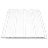 Fugalı BEYAZ Plastik Pvc Duvar - Tavan Lambiri / 20 Adet 20 Cm X 2 Metre - 8 Metrekare