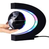 FUGEST Manyetik Levitasyon Yüzen Küre 7,62 cm LED Işıklı C Şeklinde Dünya Haritası Masa Dekorasyonu için
