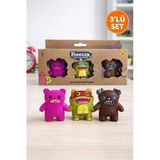Fuggler Funny Ugly Monster 3’Lü Koleksiyon Figür Seti – Renkli Komik Canavar Oyuncak I Model 8 Vitrin