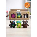 Fuggler Funny Ugly Monster 3’Lü Koleksiyon Figür Seti – Renkli Komik Canavar Oyuncak I Model 9 Vitrin