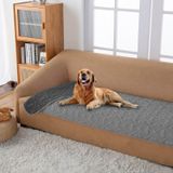 fuguitex Su geçirmez Köpek Yatak Örtüsü Evcil Hayvan Mobilyaları Yatak Kanepe Kanepe için Köpek Battaniyesi Ters Çevrilebilir Keten Doku (30 "* 70", Koyu Gri + Açık Gri)