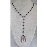 Fugusugu Siyah Boncuk Gothic Spider Kolye