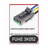 Fuhe 3K052 3 Pin Oto Elektrik Tesisat Soketi