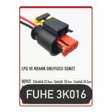 Fuhe Fhe 3K016 Lpg Ve Krank Okuyucu 3 Pin Oto Elektrik Tesisat Soketi