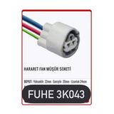 Fuhe Fhe 3K043 3 Pin Oto Elektrik Tesisat Soketi