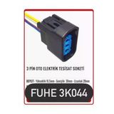 Fuhe Fhe 3K044 3 Pin Oto Elektrik Tesisat Soketi