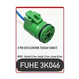 Fuhe Fhe 3K046 3 Pin Oto Elektrik Tesisat Soketi