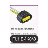Fuhe Fhe 4K043 4 Pin Oto Elektrik Tesisat Soketi