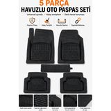 Fuhe Hyundai Getz (2002-2004) 5 Parça Universal Havuzlu Oto Paspas Seti Siyah