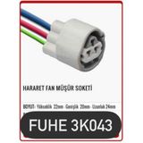 Fuhe Oto Fhe 3K043 3 Pin Oto Elektrik Tesisat Soketi