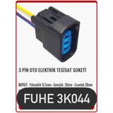 Fuhe Oto Fhe 3K044 3 Pin Oto Elektrik Tesisat Soketi