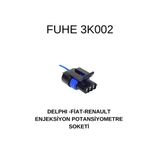 Fuheoto Delphı / 12162182- Uyumlu Fıat/Renault Enjeksiyon Potansiyemetre Soketi