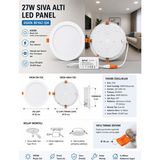 Fuji Sıva Altı Yuvarlak LED Panel Armatür-Spot | 3W-27W | 3200K Gün IŞIĞI-6500K Beyaz