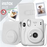 Fujifilm Instax Mini 11 Beyaz Fotoğraf Makinesi ve 10'lu Film Seti ile Kare Albüm Hediye