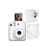 Fujifilm Instax mini 12 Beyaz Fotoğraf Makinesi-10'lu Film-Laporta Albüm ve Şeffaf Kılıf Seti