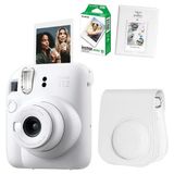Fujifilm Instax Mini 12 Beyaz Fotoğraf Makinesi 10Lu Film Ve Pvc Albümlü Çantalı Seti 2