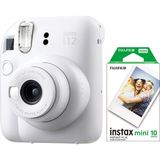 Fujifilm Instax Mini 12 Beyaz Fotoğraf Makinesi + 10'lu Mini Film Seti - Standart
