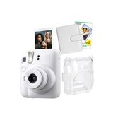 Fujifilm Instax Mini 12 Beyaz Fotoğraf Makinesi 20'li Film Kare Albüm ve Şeffaf Kılıf Seti