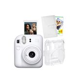 Fujifilm Instax Mini 12 Beyaz Fotoğraf Makinesi + 20'li Film Laporta Albüm Ve Şeffaf Kılıf Seti