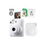 Fujifilm Instax Mini 12 Beyaz Fotoğraf Makinesi 20Li Film Ve Pvc Albümlü Çantalı Seti 1