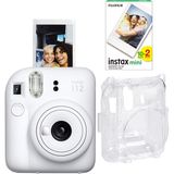 Fujifilm Instax Mini 12 Beyaz Fotoğraf Makinesi + 20'li Film ve Şeffaf Kılıf Seti - Standart