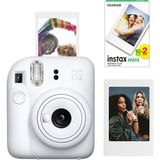 Fujifilm Instax Mini 12 Beyaz Fotoğraf Makinesi + 20'li Mini Film ve Çerçeve Seti - Standart