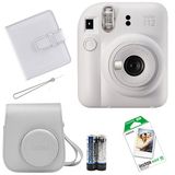 Fujifilm Instax Mini 12 Beyaz Fotoğraf Makinesi-Askı-Pil-Çanta-10’lu Film-Albüm Seti