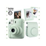 Fujifilm Instax Mini 12 Fotoğraf Makinesi + 10'lu Film + mini Albüm + Deri Kılıf Yeşil yesil