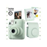 Fujifilm Instax Mini 12 Fotoğraf Makinesi + 20'li Film + Mini Albüm + Deri Kılıf Seti Yeşil yesil
