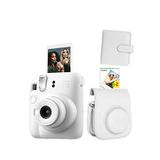 Fujifilm Instax Mini 12 Fotoğraf Makinesi + 20'li Film Ve Deri Çanta Albüm Hediye Seti - Beyaz